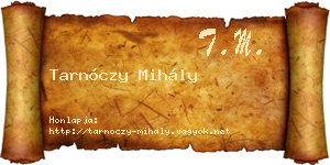 Tarnóczy Mihály névjegykártya